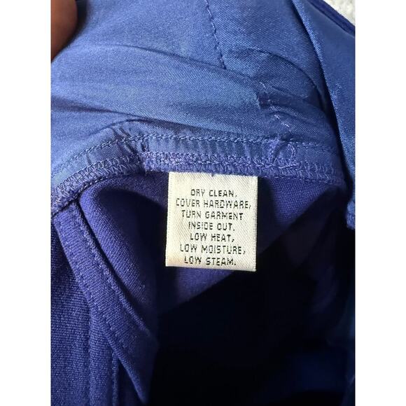 NEW ST. JOHN Womens Classic Marie Cobalt Blue Pants Size 14 - Picture 7 of 10